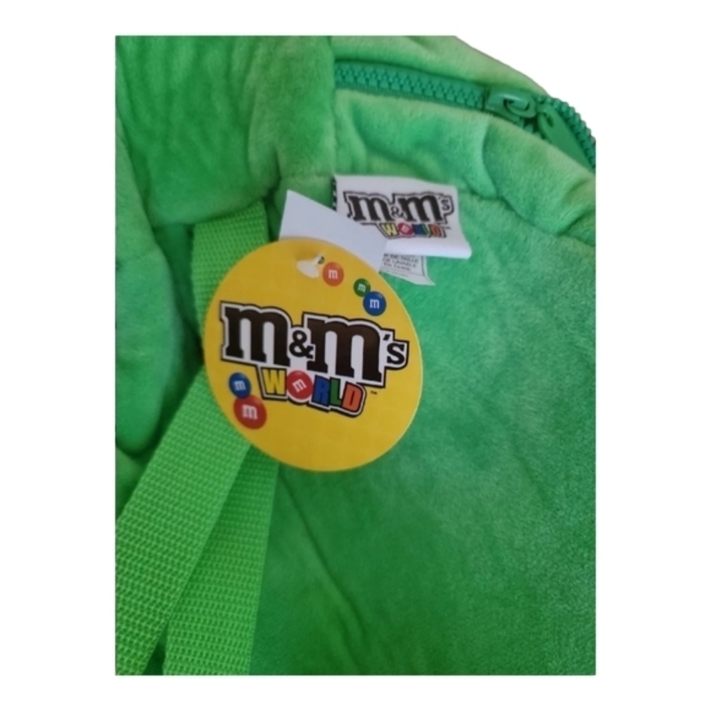 M&M World Green Adjustable Plush Backpack NWT‎ - Picture 8 of 11
